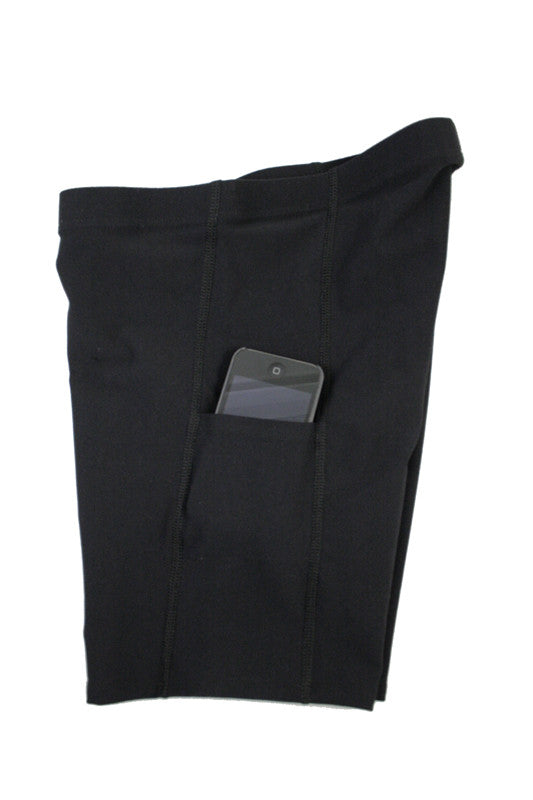 Workout Leggings Spandex Shorts Activewear Running Tights Black