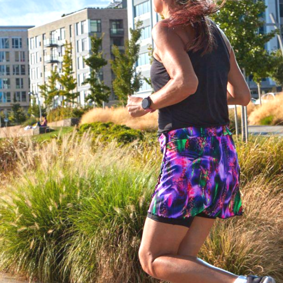 Running skirt top without shorts