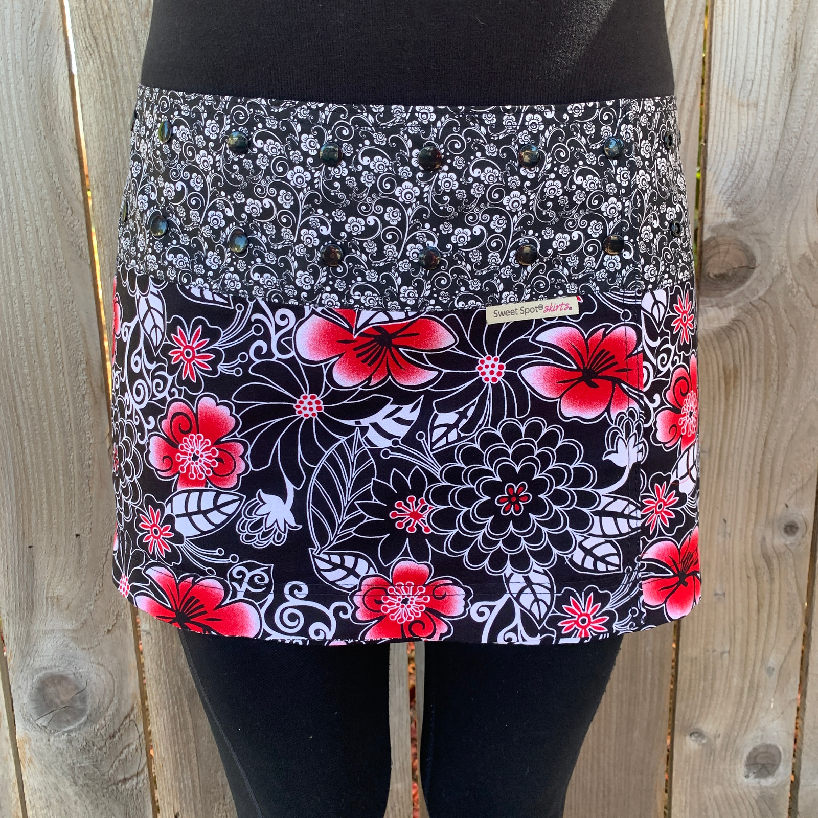Red Betty Floral Athletic Skirt